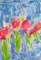 "Malowanie na suchym kleju. Tulipany", Wiesława Twardowska