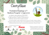Certyfikat dla naszego Przedszkola i dyplomy dla dzieci z grupy III, Anna Wierzbicka